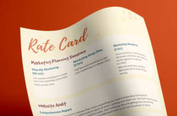 Amy Annetts Marketing rate card